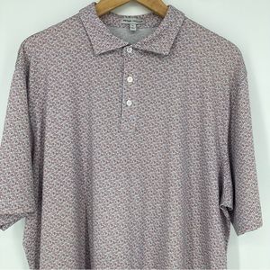 Peter Millar Surf’s Up Pilot Mill Men’s Polo Shirt Pima Cotton Short Sleeve XL